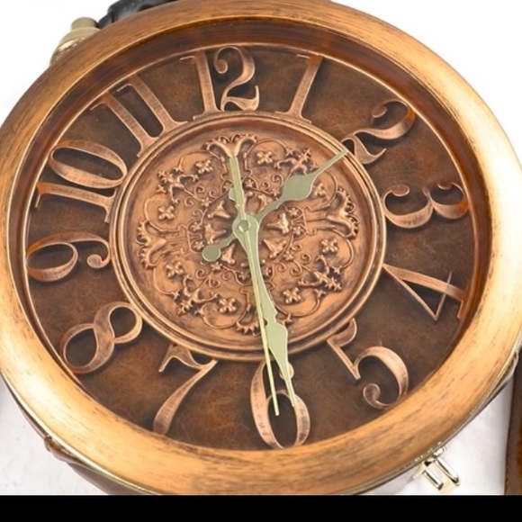 NEW Steampunk Working Clock Shoulder Bag Satchel Tote Wearable Art NWT - Picture 5 of 15